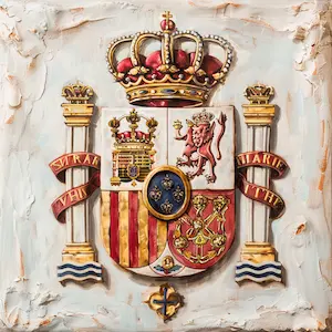 Representación Artística del Escudo de España Representación Artística del Escudo de España