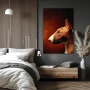 Wall Art titled: Unbreakable Loyalty in a Vertical format with: Orange, and Red Colors; Decoration the Bedroom wall