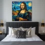 Cuadro La Gioconda Estrellada en Habitación dormitorio