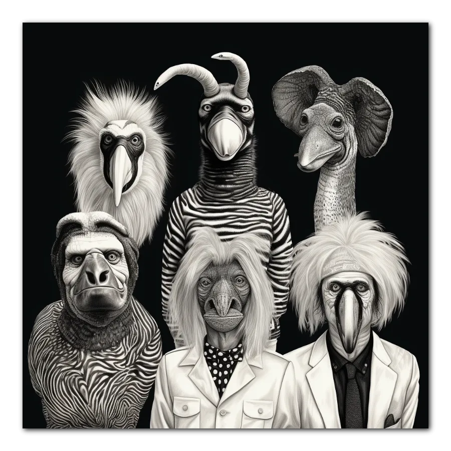 Cuadro titulado: Animal Party