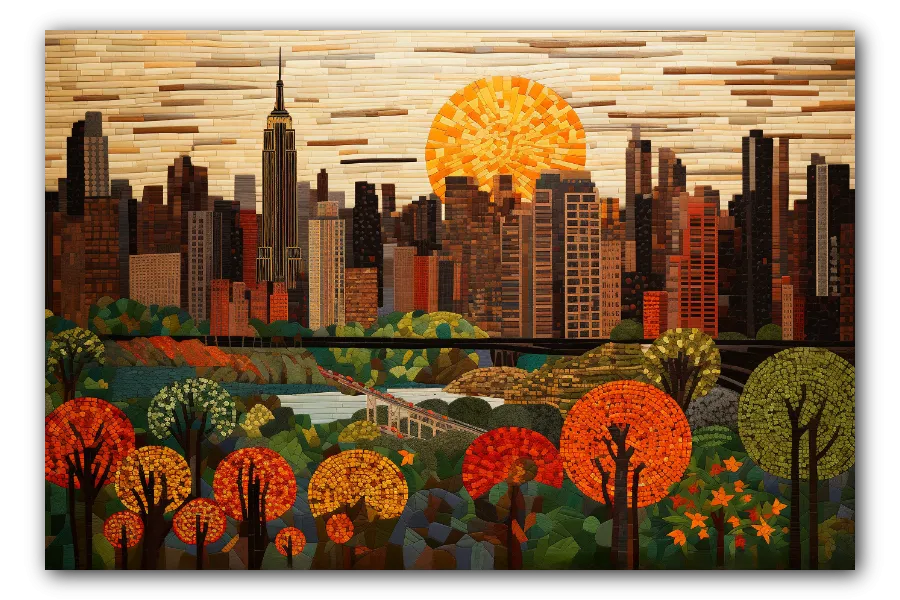 Sunset in the Big Apple artwork