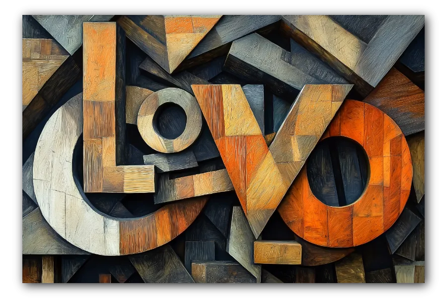 Cuadro titulado: Dyslexic Love