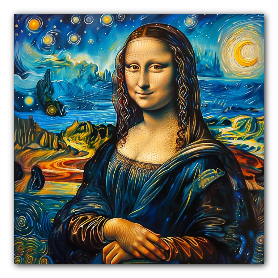 Cuadro titulado: La Gioconda Estrellada