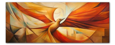 Wall Art Ave fenix cubista