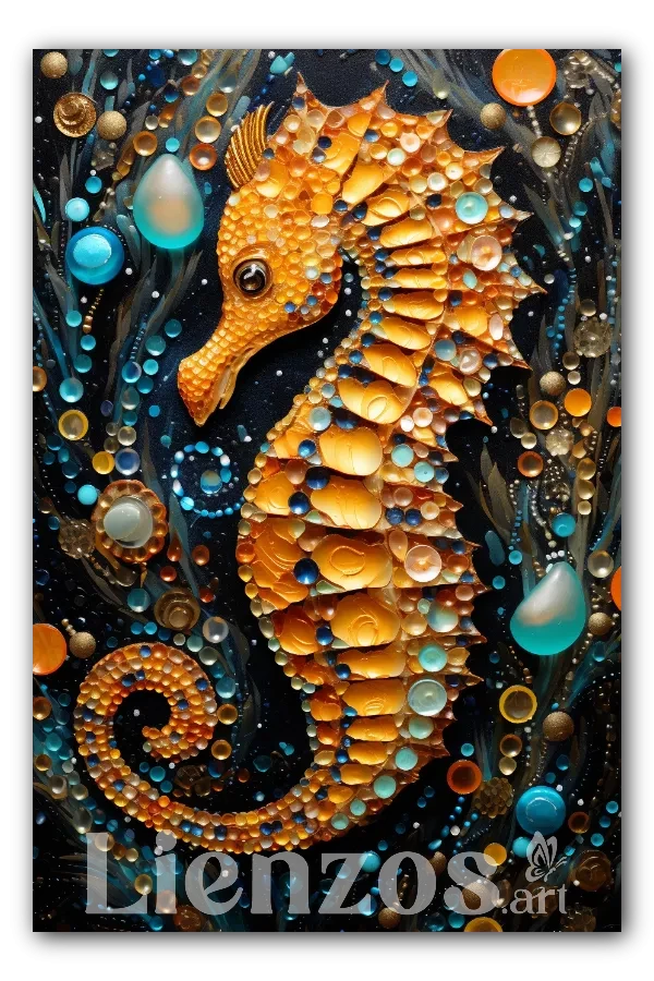 Cuadro titulado: El Pequeño Jinete marino
