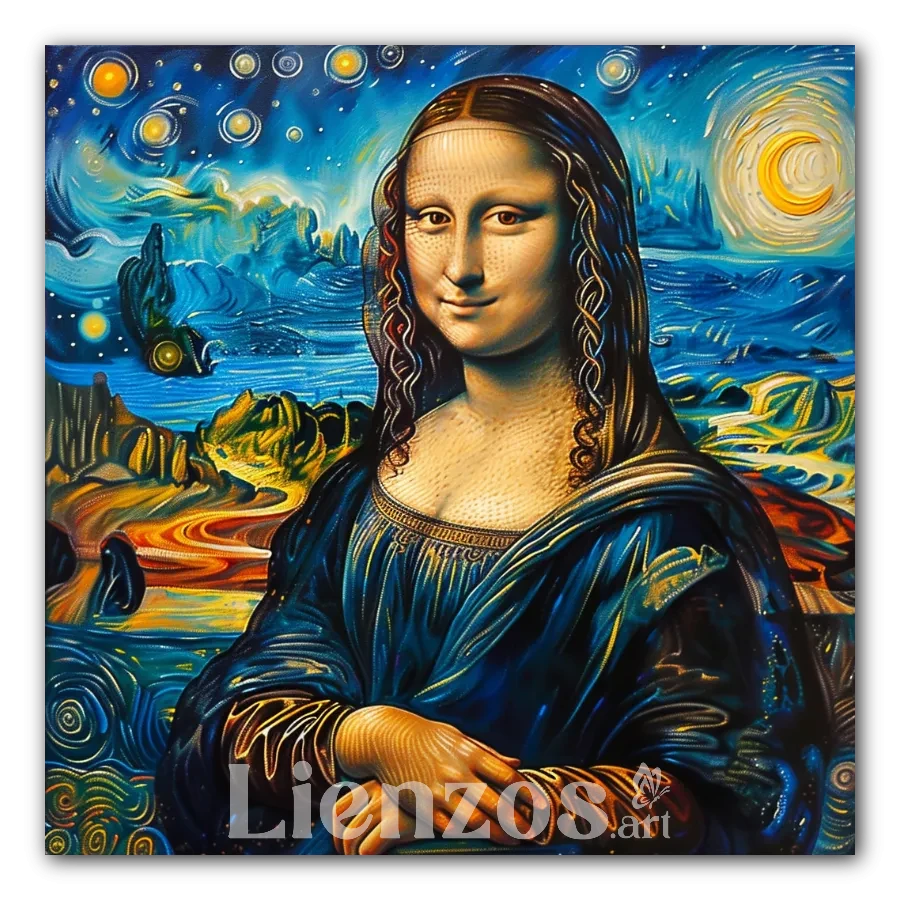 Cuadro titulado: La Gioconda Estrellada Cuadro titulado: La Gioconda Estrellada