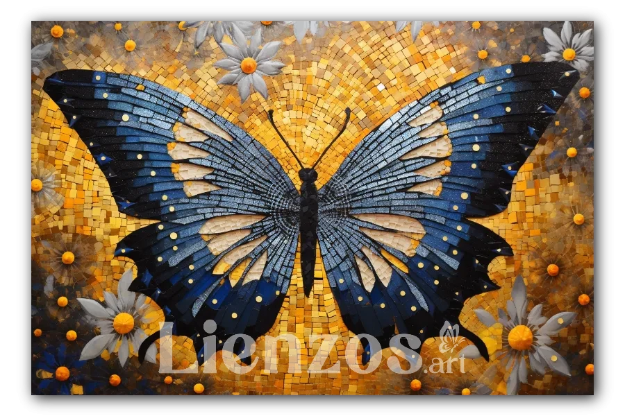 Cuadro titulado: Mariposa Efervescente